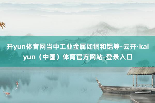 开yun体育网当中工业金属如铜和铝等-云开·kaiyun（中国）体育官方网站-登录入口