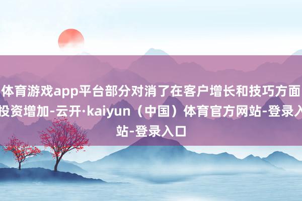 体育游戏app平台部分对消了在客户增长和技巧方面的投资增加-云开·kaiyun(中国)体育官方网站-登录入口